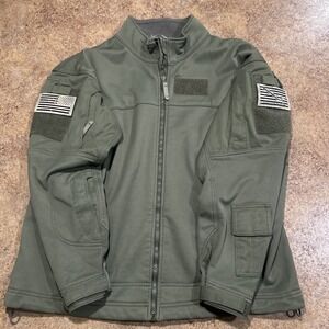 Massif Elements CWAS Jacket Green Flame-Resistant Mens Large 3 Patches